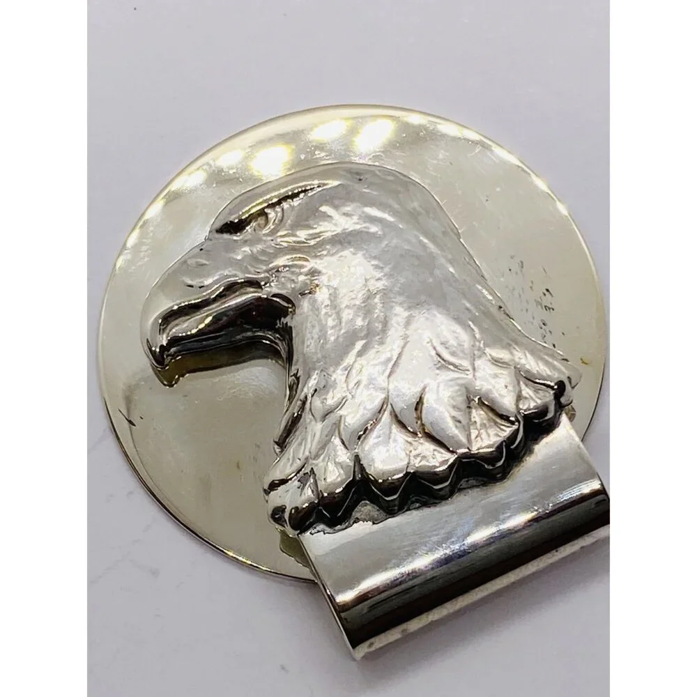 Authentic Tiffany & Co Silver Eagle Money Clip Sterling Silver 925